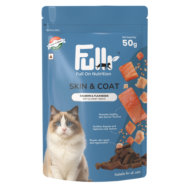 Fullr Skin & Coat Soft & Chewy Stick Cat Treats