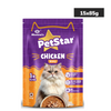 Mankind Petstar Chicken Gravy Adult Cat Wet Food Cats-Wet Food Petstar 15x85g
