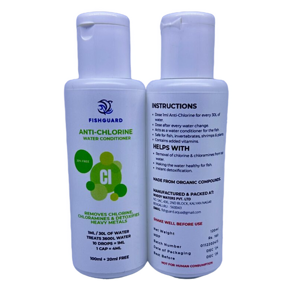 Splashy Fin FishGuard Anti Chlorine Water Conditioner