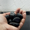 Splashy Fin Polished Black Pebbles for Aquarium Fish Splashy Fin