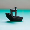 Splashy Fin Boat Miniature for Aquarium(Black) Fish Splashy Fin
