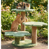Furrlovers Flower Shaped Multilevel Cat Tree with Jute Rope Scratching Posts (Green) Cats-Toys Furrlovers Dropship