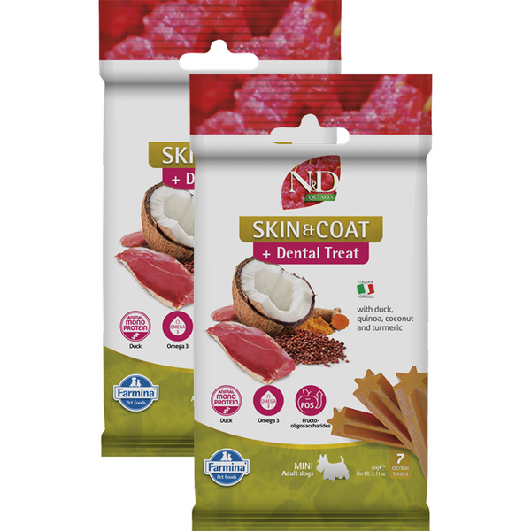Farmina N&D Duck and Quinoa Skin and Coat Mini Adult Dog Treats