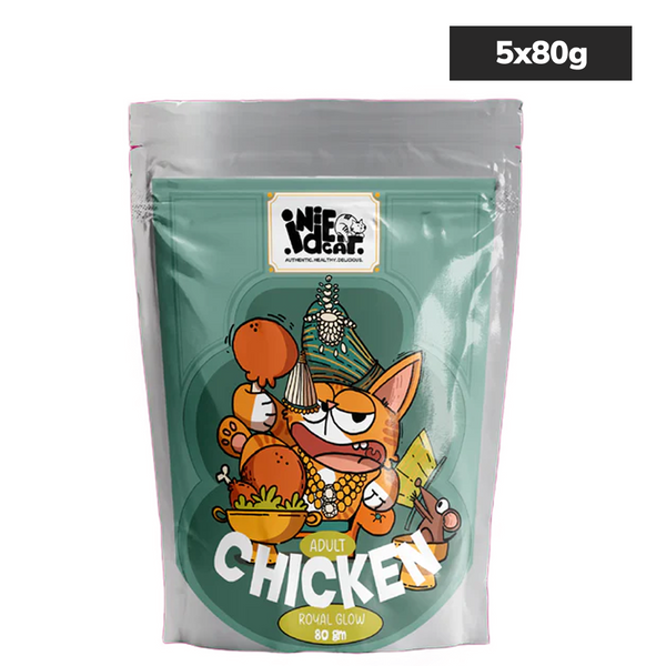 IndieCat Royal Glow Chicken and Mackerel Fish and Pate Chicken & Liver  Combo Adult Cat Wet Food