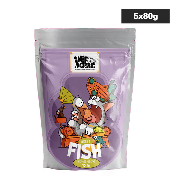 IndieCat Royal Glow Chicken and Mackerel Fish and Pate Chicken & Liver  Combo Adult Cat Wet Food