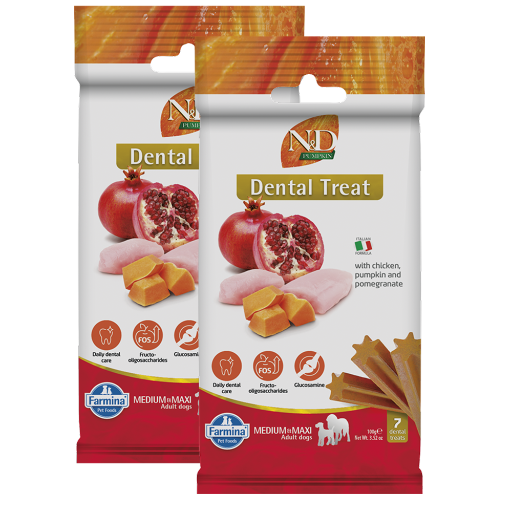 Farmina N&D Pumpkin Chicken & Pomegranate Adult Medium Maxi Dog Treats Dog Treats + Others Farmina N&D 2x100g