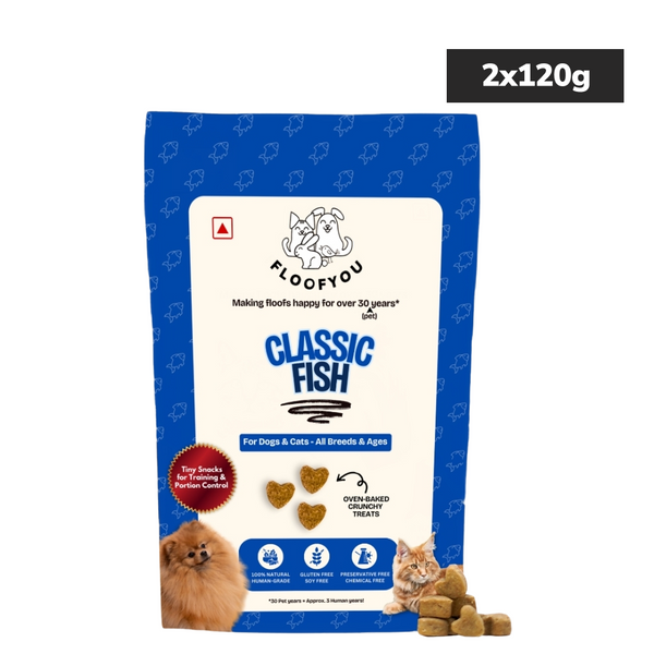 Floofyou Fish Oven Baked Cookie Dog and Cat Treats