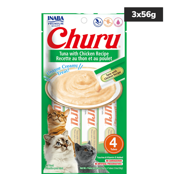 INABA Churu Tuna with Chicken Creamy Cat Treats