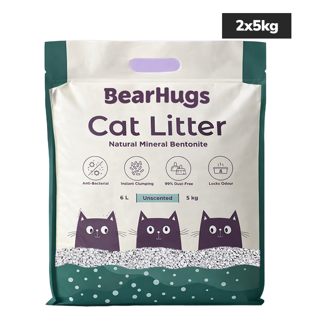 BearHugs Unscented Bentonite Cat Litter