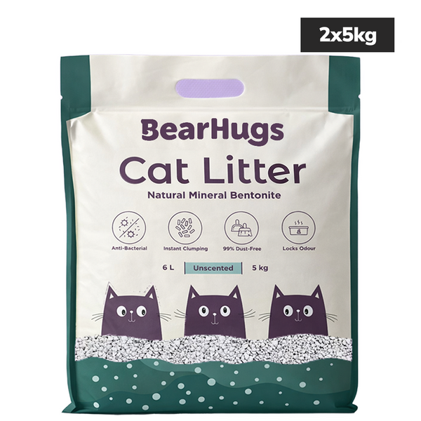 BearHugs Unscented Bentonite Cat Litter