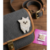 Furry Tales Artisan Handcrafted Snowy Pet Theme Decorative Brooch (White) Pet Parent-Gifting & Merch Furry Tales Dropship