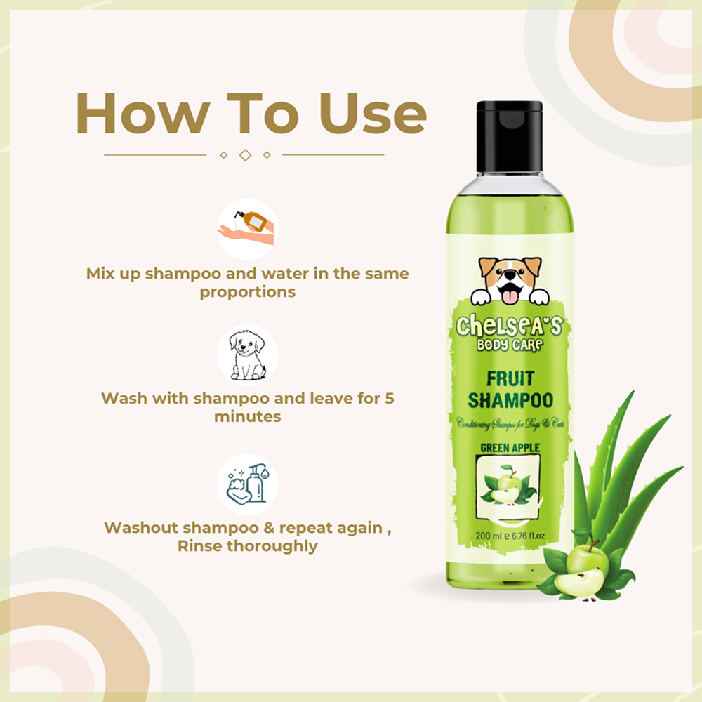 Dr. Chelsea's Green Apple Fruit Conditing Shampoo for Cats & Dogs Both-Grooming Supplies Dr. Chelsea's Dropship