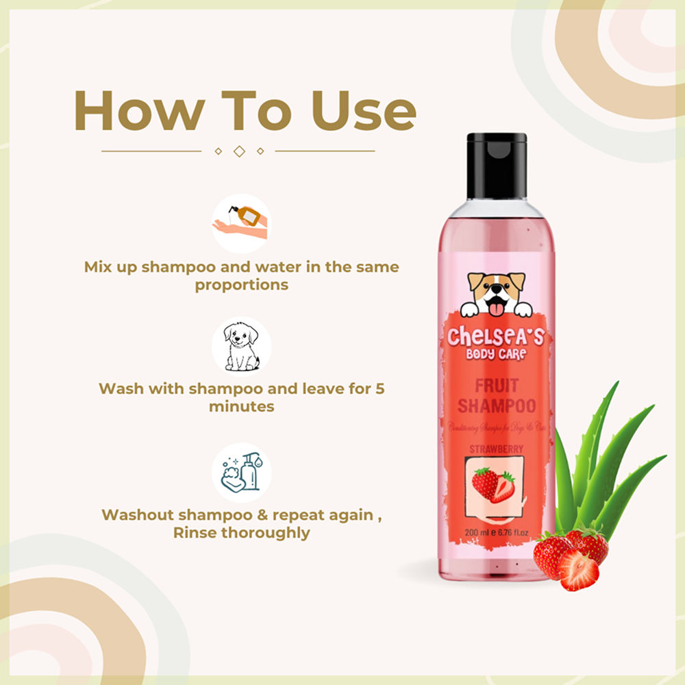 Dr. Chelsea's Strawberry Fruit Conditing Shampoo for Cats & Dogs Both-Grooming Supplies Dr. Chelsea's Dropship