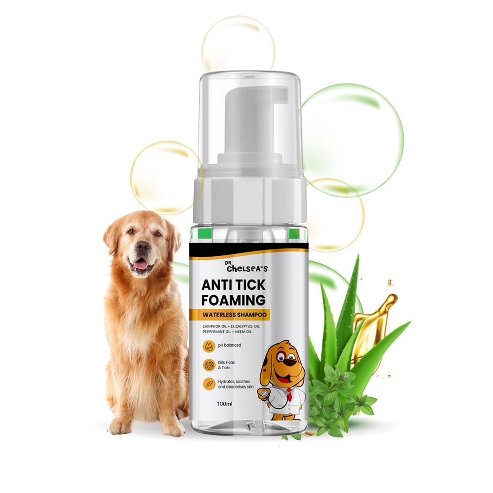 Dr. Chelsea's Anti Tick Foaming Waterless Shampoo for Cats & Dogs Both-Grooming Supplies Dr. Chelsea's Dropship
