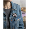 Furry Tales Artisan Handcrafted Black Pawgic Pet Theme Decorative Brooch (Black and White Pet Parent-Gifting & Merch Furry Tales Dropship