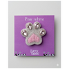 Furry Tales Artisan Handcrafted Paw White Pet Theme Decorative Brooch (White and pink) Pet Parent-Gifting & Merch Furry Tales Dropship