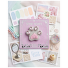 Furry Tales Artisan Handcrafted Paw White Pet Theme Decorative Brooch (White and pink) Pet Parent-Gifting & Merch Furry Tales Dropship