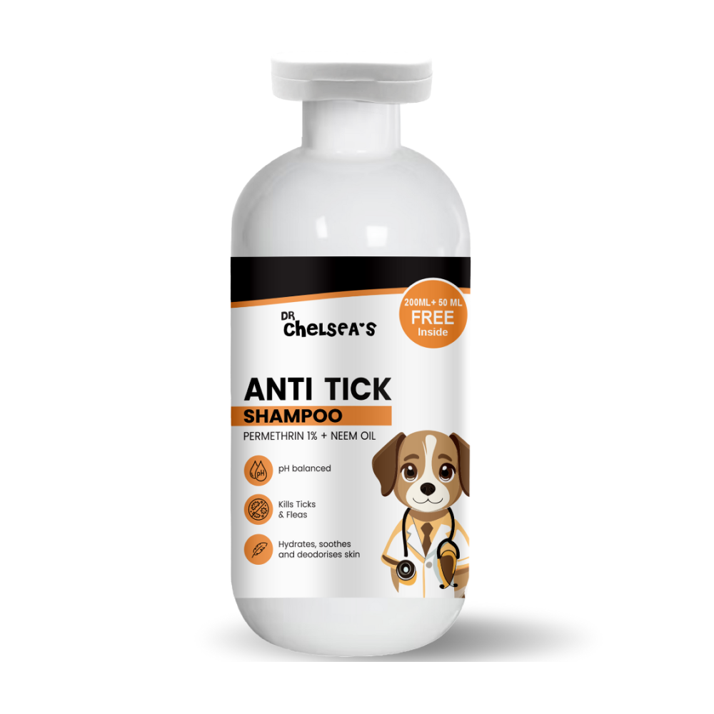 Dr. Chelsea's Neem Oil Anti Tick Shampoo for Cats & Dogs Both-Grooming Supplies Dr. Chelsea's Dropship 250mL