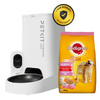 Pedigree Chicken and Milk Dry Food & Petkit YumShare Solo Automatic 2.4G WiFi Food Dispenser with HD Camera Dog Puppy Combo Exclusive Combo Exclusive Combo 370g+3L