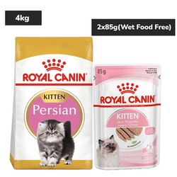 Royal Canin Persian Kitten Food Dry Cat Food Cats- Dry food Royal Canin 4kg+2x85g (Wet Food Free)
