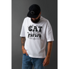 Seek Buy Love Cat Whispers Oversized Tee (White) Pet Parent-Clothing & Accessories Seek Buy Love Dropship