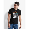 Seek Buy Love Introverted Cat Lover Regular Tee (Black) Pet Parent-Clothing & Accessories Seek Buy Love Dropship
