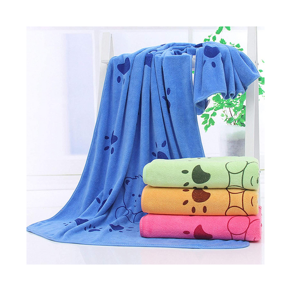 KUTKUT Looluuloo Microfiber Drying Towels for Dogs (Blue)