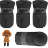 KUTKUT Paw Protector Boots for Small Dogs (Black) Dogs-Clothing & Accessories KUTKUT Dropship