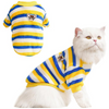 KUTKUT Cute Stripe Pattern Stretchable Shirt for Small Dogs & Cats Both-Clothing & Accessories KUTKUT Dropship