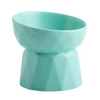 KUTKUT Ceramic Anti Vomiting Elevated Bowl for Cats & Small Dogs (Green) Both-Bowls & Feeders KUTKUT Dropship 250mL