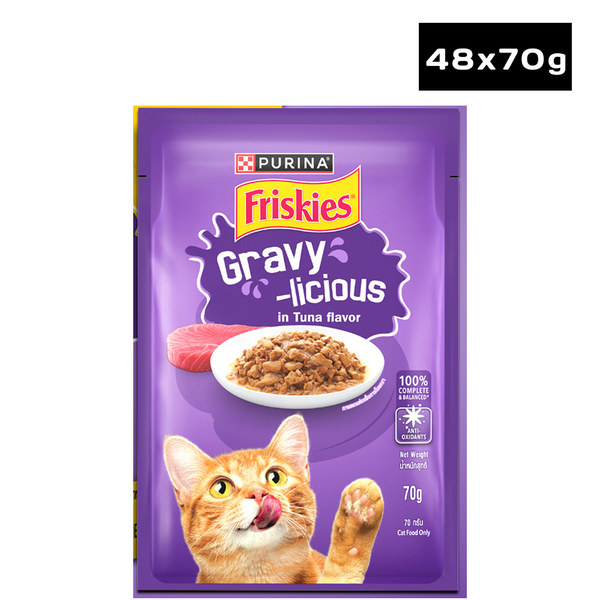 Purina Friskies Gravy licious Tuna Flavour Adult Cat Food