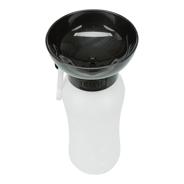 Trixie Travel Bottle with Bowl for Dogs and Cats (Black)