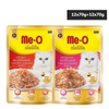 Me O Tuna, Bonito, Crab Wet Food Combo for Cats Cats-Wet Food Me O 12x70g+12x70g