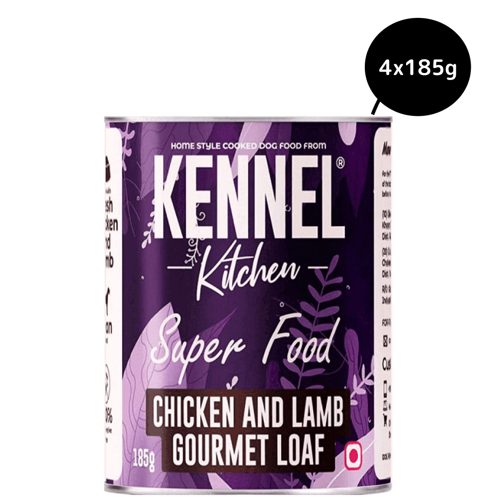 Kennel Kitchen Chicken and Lamb Gourmet Loaf Dog Wet Food for Adults & Puppies
