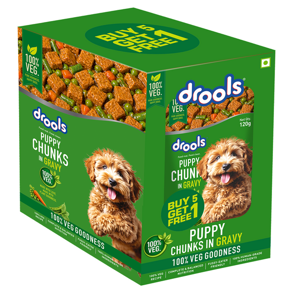 Drools 100% Veg Chunks in Gravy Puppy Wet Food