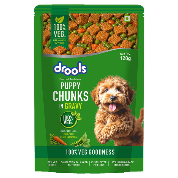 Drools 100% Veg Chunks in Gravy Puppy Wet Food