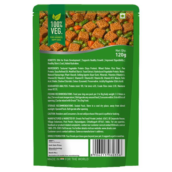 Drools 100% Veg Chunks in Gravy Puppy Wet Food