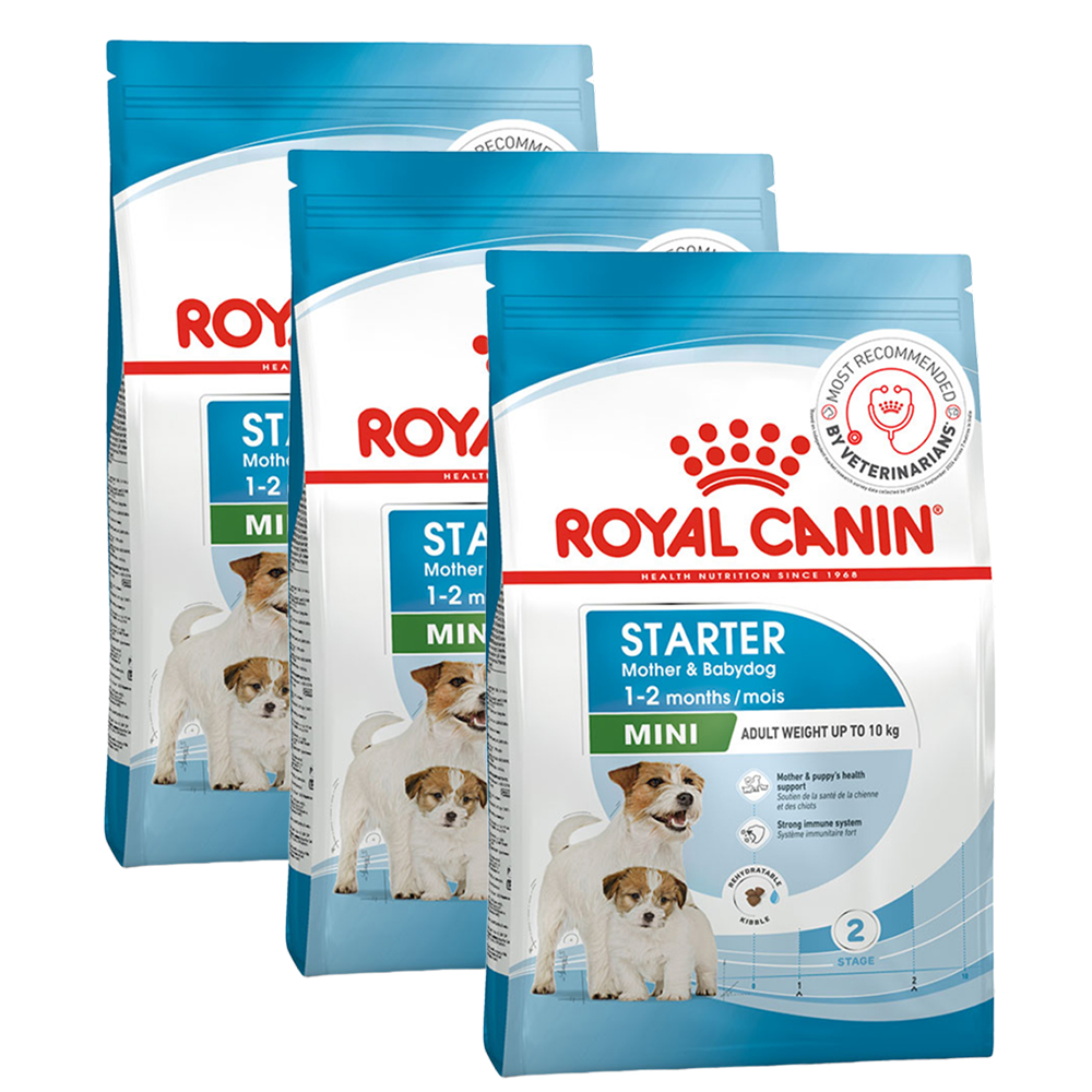 Royal Canin Mini Starter, Mother & Babydog Dry Food Dogs- Dry Food Royal Canin 3kg (3x1kg)