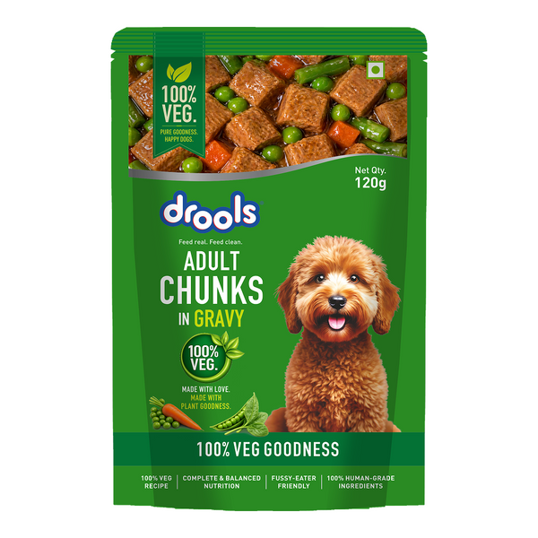 Drools 100% Veg Chunks in Gravy Adult Dog Wet Food
