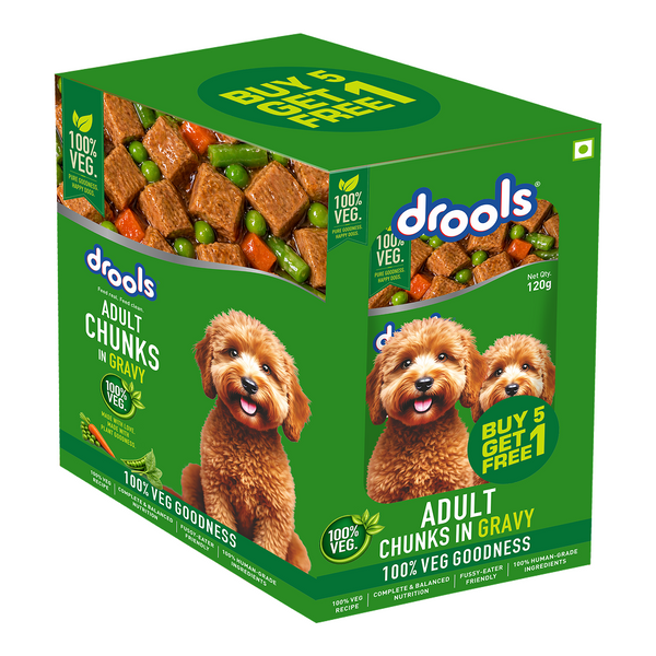 Drools 100% Veg Chunks in Gravy Adult Dog Wet Food