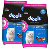 Drools Ocean Fish Kitten Cat Dry Food Cats- Dry food Drools 2x4kg (3+1kg)