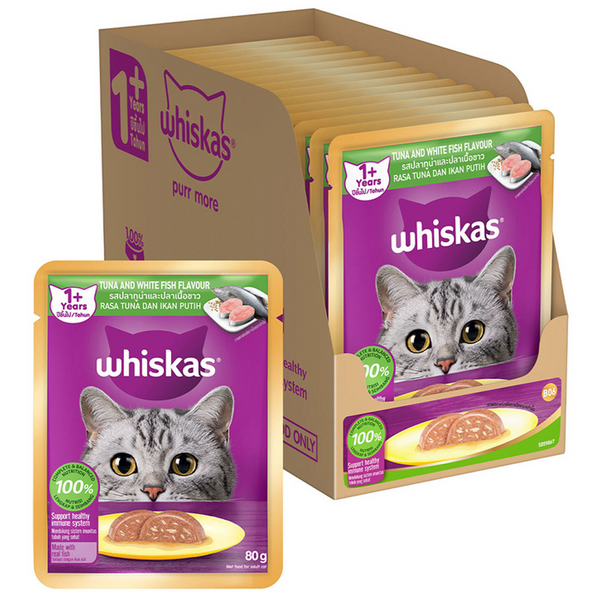 Whiskas Tuna & White Fish Adult (1+ Years) Cat Wet Food