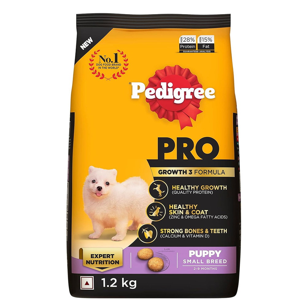 Pedigree PRO Expert Nutrition Small Breed Puppy (2 to 9 Months) Dry Food Dogs- Dry Food Pedigree PRO 1.2kg