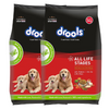 Drools 100% Vegetarian Puppy and Adult Dog Veg Dry Food (All Life Stages) Dogs- Dry Food Drools 6kg (2x3kg)