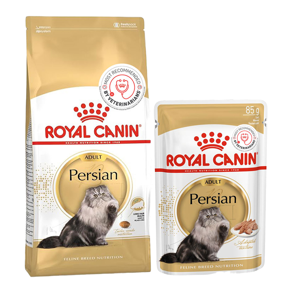 Royal Canin Persian Adult Cat Dry Food Cats- Dry food Royal Canin 4kg(Dry)+12x85g(Wet)