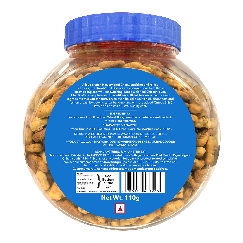 Drools Biscuit Cat Treat (110g) Cats-Treats & Others Drools