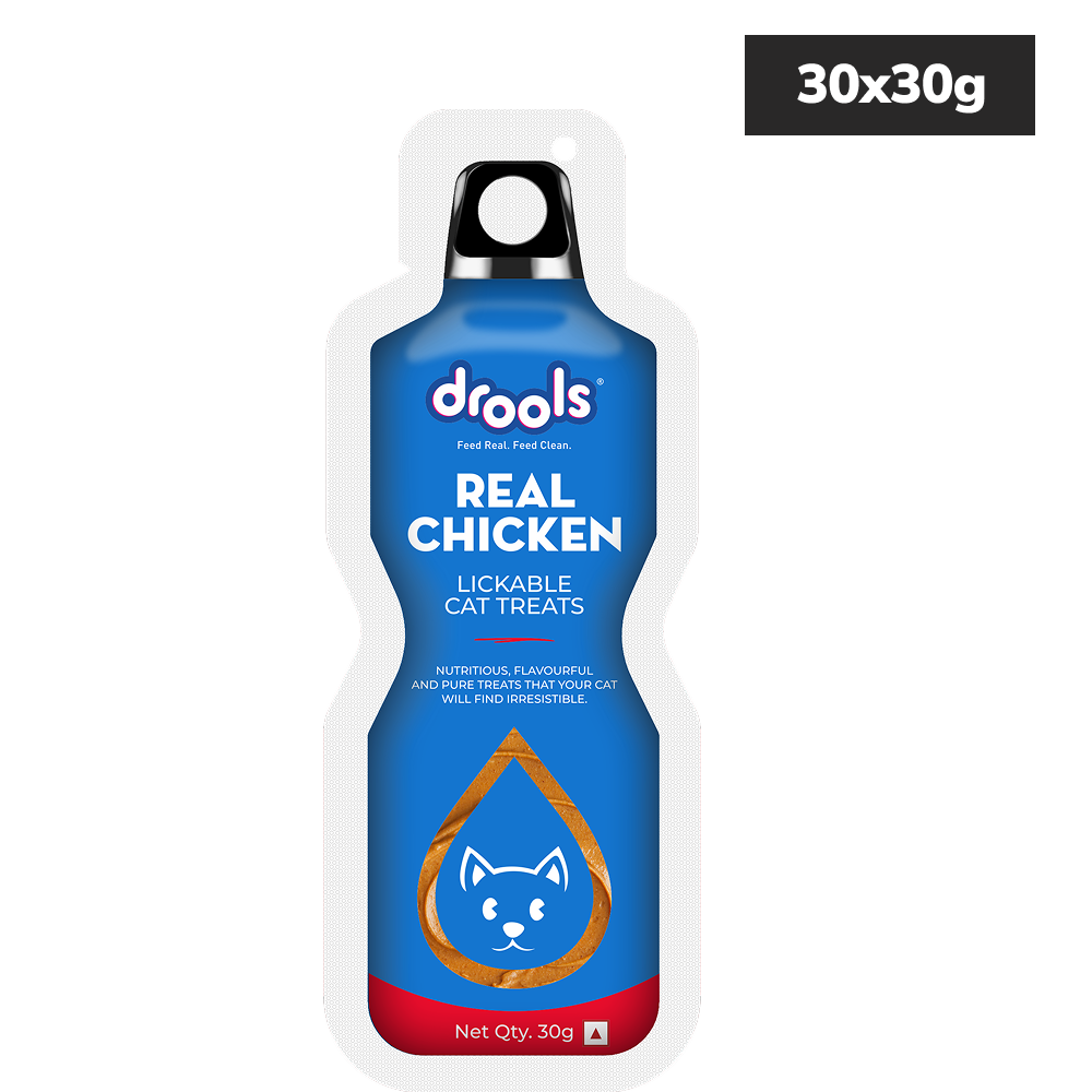 Drools Real Chicken Creamy Lickable Cat Treats Cats-Treats & Others Drools 30x30g