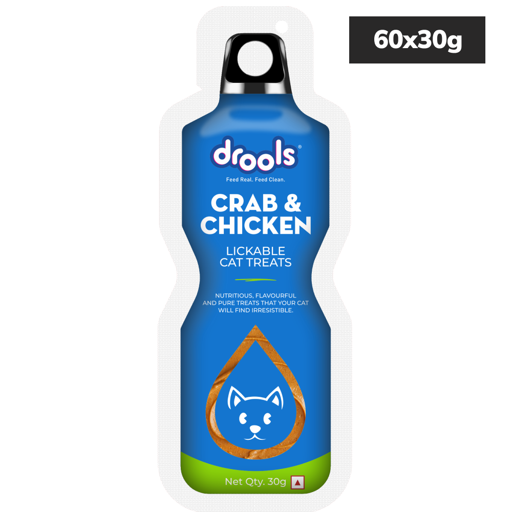 Drools Crab & Chicken Creamy Lickable Cat Treats Cats-Treats & Others Drools 60x30g