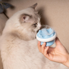 M Pets Soft Massage Comb for Dogs and Cats (White & Light Blue)