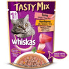 Whiskas Chicken With Salmon Wakame Seaweed and Tuna with Kanikama and Carrot in Gravy Tasty Mix Adult Cat Wet Food Combo Cats-Wet Food Whiskas